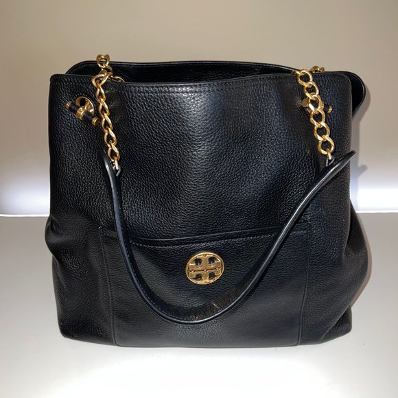Tory Burch Pebbled Leather Gold Hardware Bag - Picture 4 of 5